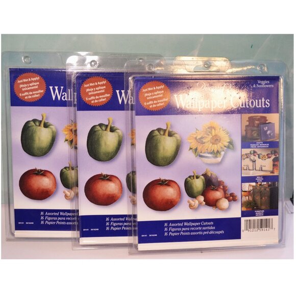 Decor FX Wallpaper Cutouts 16 Per Package Set Of 3 Packages Decor Crafts - Picture 1 of 6
